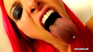 Tongue mouth spit lips fetish thumbnail