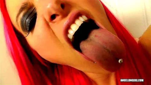 tongue fetish, fetish, pov