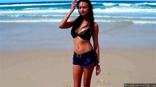 Shemale In Sea - Watch Sexy ladyboy at the beach. - Tranny, Shemale, Transexual Porn -  SpankBang