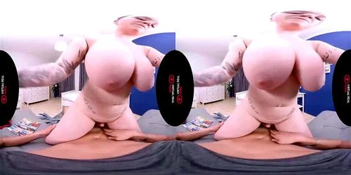 virtual reality, big ass, striptease, redhead