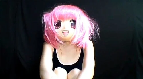fetish, kigurumi anime mask, handjob, kigurumi