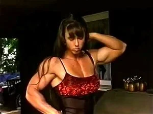Pretty muscle woman