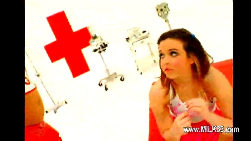 Kinky lesbian models playing with toys and weird stuff with milk enema Kinky lesbian models playing with toys and weird stuff with milk enema