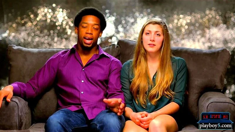 Interracial couple finds blonde for their first threesome Interracial couple finds blonde for their first threesome