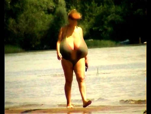 big tits, vintage, beach nudist, macromastia