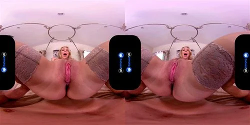 stockings, virtual reality, Tiffany Watson, big cock