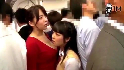 lesbian seduction, japanese, public, asian
