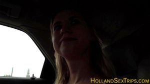 Dutch hooker rides cock