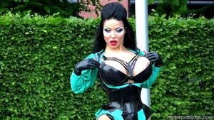 Latex Femdom POV thumbnail