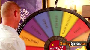 Amateur swinger people have fun in this roulette game, everything ends in hardcore sex orgy