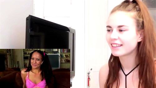 Slut while watching hard porn scene