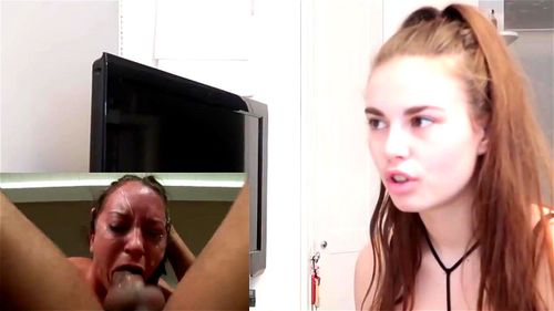 Slut while watching hard porn scene
