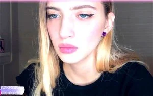 Watch Blonde Teen Mouth Tease Finger In Mouth Sexy Braces Face  