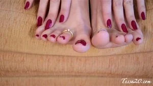 Beautiful foot and toe ring