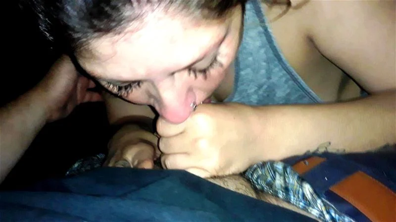 Dirty blowjob from hoodrat