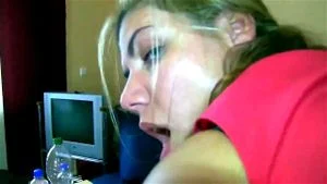 Hot chick fucked hard from behind with amazing creampie