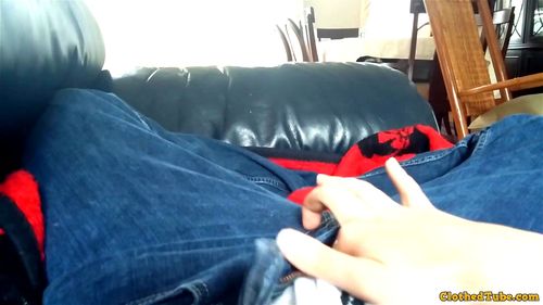 clothes, boxers, loud moaning orgasm, pov