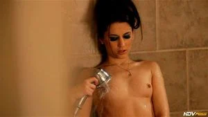 georgia jones in the shower