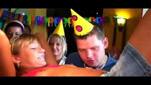 Crazy gangbang surprise for the birthday girl