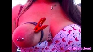 One tied latina big tit with clamps