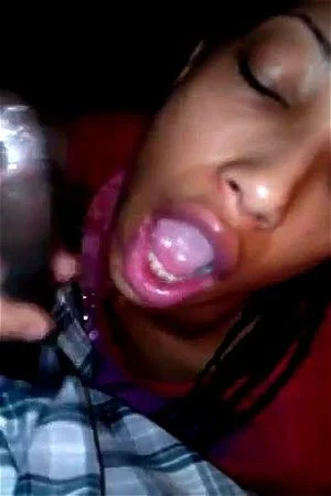 Bussin in her mouth thumbnail