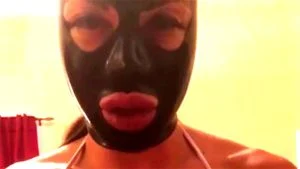 Huge boob latex hoodvverbal slut