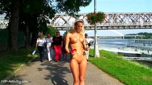 Laura C public nudity