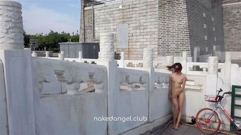 Chinese Girl Walk Nude Old Monument Public Street Chinese Girl Walk Nude Old Monument Public Street