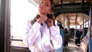 FOXY DI WITH ASIAN GUY ON BUS