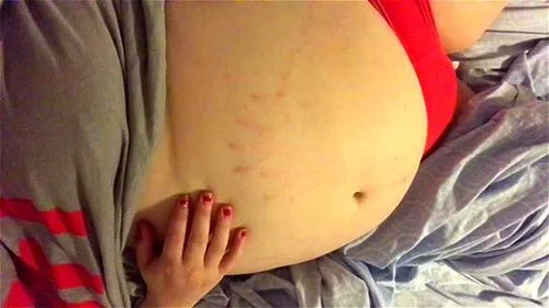 stuffed belly, homemade, chubby, belly play