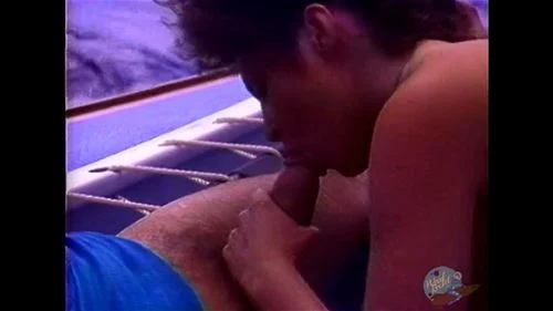 small tits, big dick, sex on boat, brunette