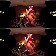 vr, virtual reality, red lingerie, striptease