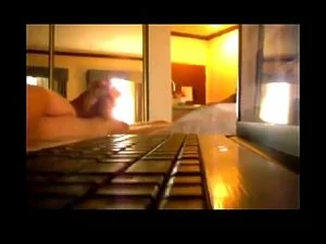 Caught jerking in a hotel