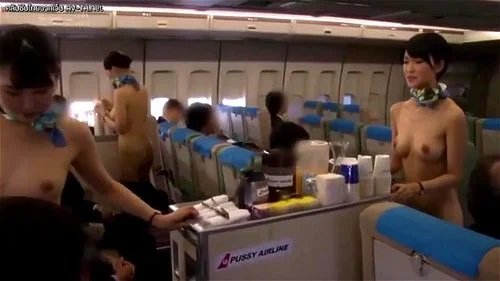 Stewardess having sex services on the plane
