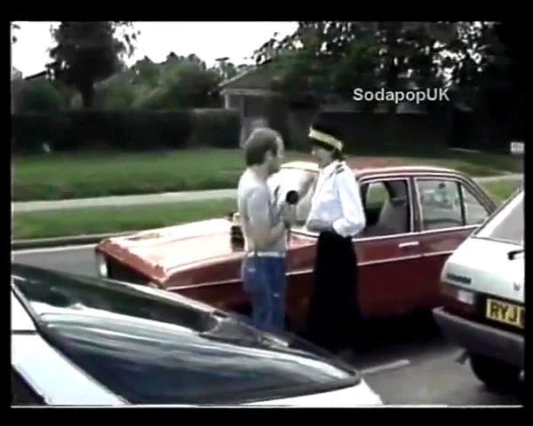 Traffic Warden strips in the street