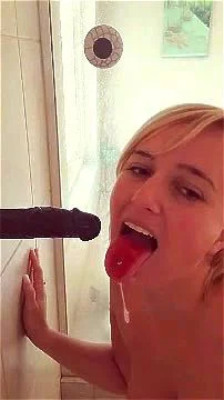toy, blonde, blowjob, homemade
