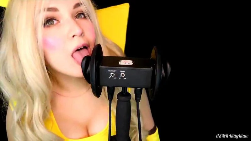 ASMR Trigger Ear Licking Mouth Sounds - KittyKlaw