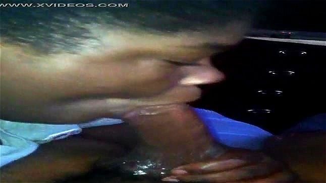 ebony BJ & cum ebony BJ & cum
