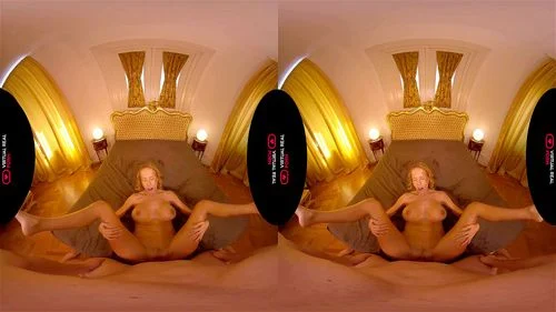 virtual reality, vr, florane russell vr, blonde