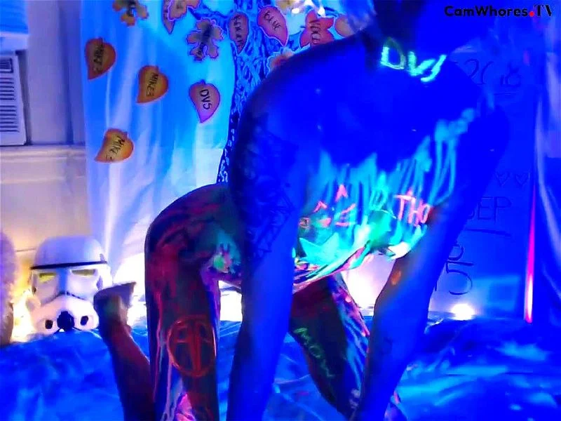 Blue light show Blue light show