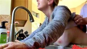 Kitchen Fuck Sink - Watch Big tits neighbor fucked over the kitchen sink - Doggy Style, Kitchen  Sex, Blonde Porn - SpankBang