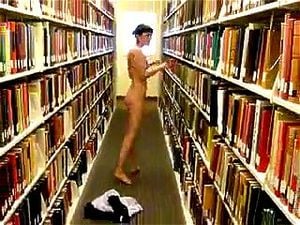 Nude in Public Library 1