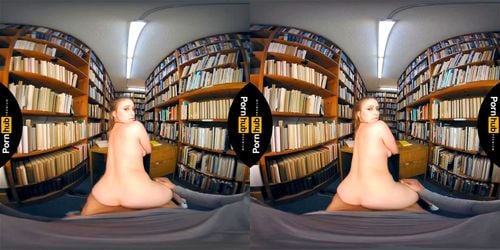 pov, laney grey vr, library sex, vr
