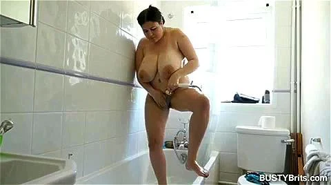 Denise huge boob shower time