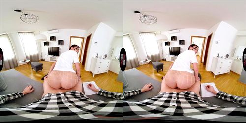 virtual reality, big tits, creampie, sorry