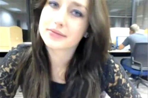 brunette, library, webcam show, cam