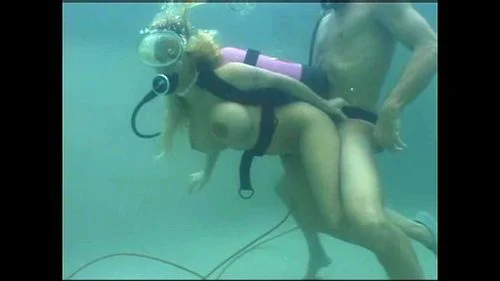Holly Halston underwater scuba diving sex