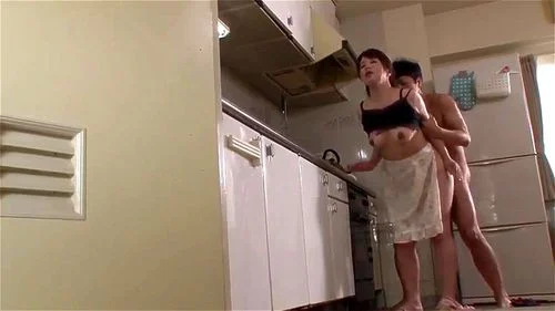 milf, japanese, mom and son, mature