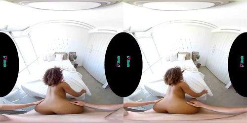 big tits, virtual reality, ebony, blowjob