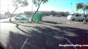 Walmart gets a porta potty gloryhole outside in the parking lot